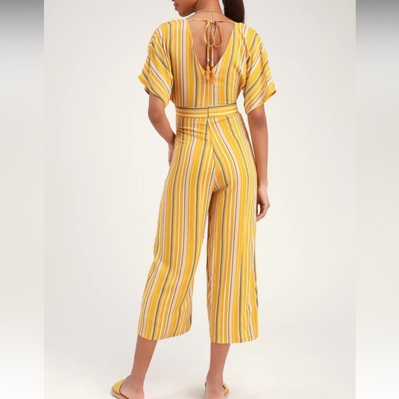 Lulus Yellow Jumpsuit size Small - Picture 4 of 9